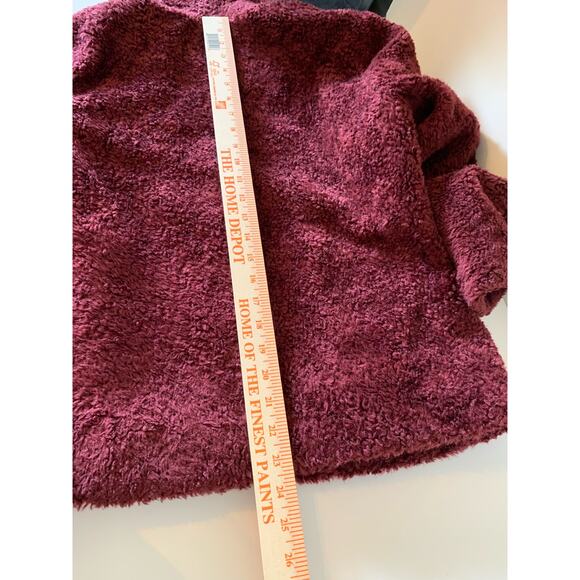 Pendleton women’s full zip fleece teddy jacket sz small red - Picture 10 of 12